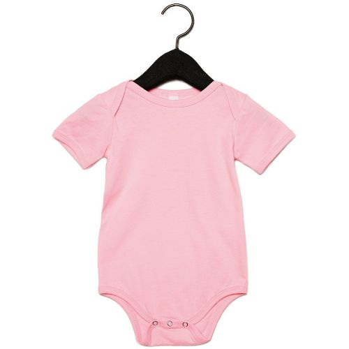 Bella Canvas Baby Jersey Short Sleeve One Piece Pink